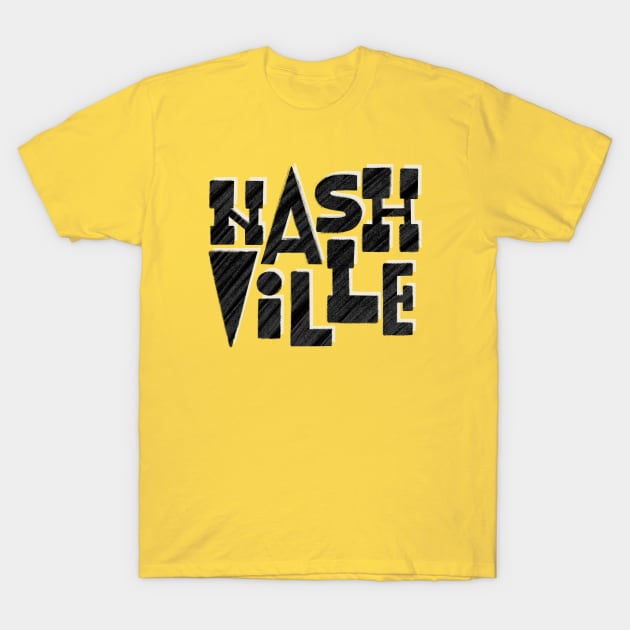 Nashville, Tennessee | v1 T-Shirt by Jillian Kaye Art